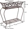 DanDiBo Portafiori con Cesto Portafiori Marrone 75 cm 93980 Anteprima dell’immagine prodotto 2