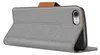 A flip case for an iPhone SE 2022 is shown from a side angle, with the cover open. Produktbild-Vorschau