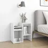 vidaXL Nočný stolík s vysokým leskom biely 50x30x51,5 cm Náhľad obrázku produktu 3