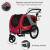 DOGGYHUT® Premium MEDIUM remorque à vélo 2en1 pour chien et Voir les images du produit 3
