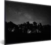 MuchoWow® Gerahmtes Poster Sternenhimmel - Wald - Himmel - Produktbild-Vorschau 1