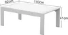 MEXO Gartentisch Aluminium mit WPC Tischplatte, Produktbild-Vorschau 4