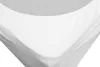A close-up shot of white fabric, possibly a sheet or a piece of clothing, with soft folds and gentle curves. The lighting highlights the texture and drape of the material against a gradient background. Produktbild-Vorschau