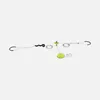 A zipline kit with a round seat, cables, and pulleys, laid out on a plain background. Produktbild-Vorschau