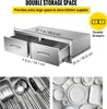 SucceBuy BBQ îlot tiroirs 30" W x 10" H x 20" D, double Voir les images du produit 3