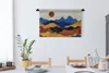 MuchoWow® Wandteppich Wandbehang Marmor - Gold - Blau 90x60 Produktbild-Vorschau 3