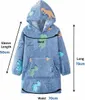 Kuschelige Fleece Kapuzendecke für Kinder unter 12 Jahren, Produktbild-Vorschau 4