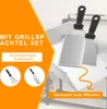 LZQ Edelstahl Grillplatte 30x20x4 cm, Gleichmäßige Produktbild-Vorschau 6