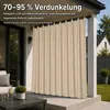 Outdoor Vorhang Extra Breite, Wasserdicht Blickdicht Produktbild-Vorschau 4