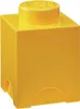 A yellow LEGO storage brick is shown against a white background. Produktbild-Vorschau