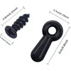 INF 100 pezzi clip per supporto cornice con viti Nero Anteprima dell’immagine prodotto 4