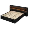 Lit plateforme Merax 180x200 cm, lit double avec structure Voir les images du produit 8