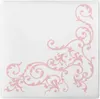 Airlaid Serviette Pomp in Rosa-Weiss, 40 x 40 cm, 50 Stück Produktbild-Vorschau 1