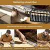 Professionelles Holzmeißel-Set 12-tlg. mit Schlagkopf, für Produktbild-Vorschau 2
