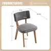 LVHOM Chaise rembourrée massive (lot de 2) recouverte de Voir les images du produit 6