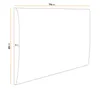 A diagram of a rectangular panel with dimensions labeled. Produktbild-Vorschau