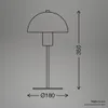 Briloner PURA Tischlampe, Kabelschalter, E14, Weiß, Ø18 x Produktbild-Vorschau 6