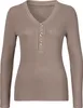LASCANA Langarmshirt taupe Größe 40/42 Produktbild-Vorschau 1
