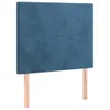 The Living Store LED Kopfteil Dunkelblau 90x5x118/128 cm Produktbild-Vorschau 4
