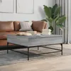The Living Store Couchtisch Grau Sonoma 95x95x45 cm Produktbild-Vorschau 2