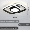 Czarna lampa sufitowa LED 42W Ø30cm, nowoczesna lampa Podgląd zdjęcia produktu 3