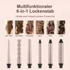 6 in 1 Lockenstab Set mit 5 Fässer und LED-Anzeige, 3 Produktbild-Vorschau 2