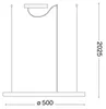 ORACLE SLIM SP D50 ROUND 3000K ON-OFF, Sospensione, Ideal Anteprima dell’immagine prodotto 3