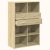vidaXL Highboard chêne Sonoma 80x42,5x124 cm Matériau Voir les images du produit 7