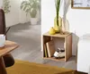 Wohnling Massivholz Akazie Cube Regal 43,5 x 43,5 x 33 cm Voir les images du produit 7