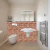 jefety 3D Wandpaneele selbstklebend Rot Ziegel Optik Produktbild-Vorschau 4