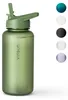 Trinkflasche 1L Sport Flasche Wasserflasche BPA frei grün Produktbild-Vorschau 1