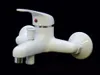 A white bathtub faucet is shown against a black background. Produktbild-Vorschau