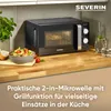 SEVERIN Mikrowelle MW 7781 mit Grillfunktion schwarz/silber Produktbild-Vorschau 11
