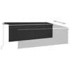 Tenda a scomparsa manuale con tenda a rullo e LED 4x3 m Anteprima dell’immagine prodotto 4