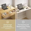 EUGAD Schreibtisch Computertisch mit Schubladen, Kleiner Produktbild-Vorschau 6