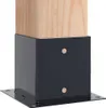 vidaXL Sloupková podpěra čtvercová 4 kusy 141x141 mm Náhled obrázku produktu 4