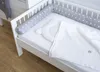 400 cm Nestchenschlange STERNE Grau Baumwolle Multifunktion Produktbild-Vorschau 2