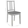 Design New Esszimmerstühle mit Kissen 2 Stk. Grau Produktbild-Vorschau 3