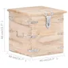 vidaXL Truhe 40x40x40 cm Akazie Massivholz Produktbild-Vorschau 7