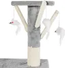 Griffoir pour chat 138 cm Gris clair WERDANO PETS Voir les images du produit 9