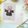 Mr. & Mrs. Panda Postkarte Religionslehrer Herz - Grau Produktbild-Vorschau 3