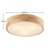 Lindby Deckenlampe Tanju, Ø40 cm, 3-flg., Kautschukholz, Produktbild-Vorschau 5