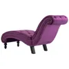 vidaXL Chaiselongue Lila Samt Produktbild-Vorschau 4