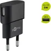 Goobay USB nabíjačka (5 W) čierna Náhľad obrázku produktu 2