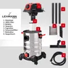 An exploded view diagram of a wet and dry vacuum cleaner, with numbered parts and a list of their names in German. Náhľad obrázku produktu