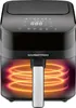 A digital air fryer with a glowing heating element. Produktbild-Vorschau