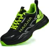 A single black and green athletic shoe is shown against a white background. Produktbild-Vorschau