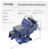 tectake® Schraubstock aus Gusseisen 3 Anschraublöcher Produktbild-Vorschau 6