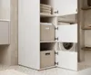 Hoge kast, badkamerkast Beatrice, 187 x 45 x 65 cm. Wasrek, Productafbeelding-voorbeeld 6