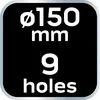 Schleifscheiben 150 mm, P180, 5 Stück, mit 9 Löchern für Produktbild-Vorschau 6
